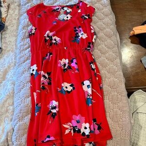 41 Hawthorn Red Floral Mini Dress